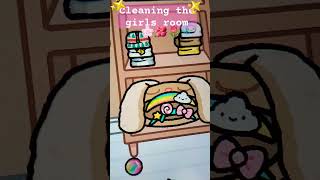 cleaning the girls room 👯‍♀️ tocaboca tocalifeworld tocaworld [upl. by Oryaj]