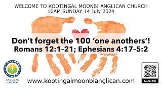 Kootingal Moonbi Anglican Church 14 July 2024 [upl. by Pence]