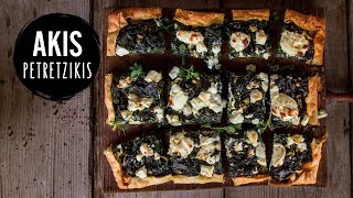 Greek Openfaced Spinach Pie  Akis Petretzikis [upl. by Lilly281]