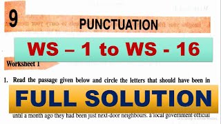 PUNCTUATION  DAV CLASS 8 ENGLISH PRACTICE BOOK CHAPTER 9 SOLUTION  ENGLISH PRACTICE OF CHAPTER 9 [upl. by Esther488]