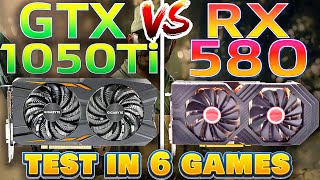 GTX 1050Ti 4GB vs RX 580 8GB  Test In 6 Games  1080p [upl. by Jilli]