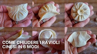 Come chiudere i ravioli cinesi in 6 modi facili [upl. by Liza]