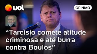 Tarcísio emporcalha democracia e se iguala ao pior do bolsonarismo ao mentir sobre Boulos  Josias [upl. by Airakaz]