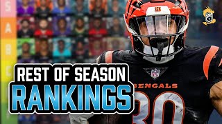 Rest Of Season Fantasy Football Rankings Every Position [upl. by Randee]