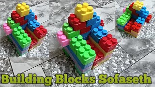 How To Make SofasethBlock For kidsBlock SofaBlock ToyBlock GameIndia Block creator [upl. by Miuqaoj]