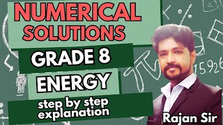 Numerical Solution with explanation  Chapter Energy Grade 8 Icse by Rajan Sir RONLINE CLASSES [upl. by Ema549]