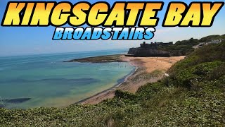 KINGSGATE BAY Beach  Broadstairs  Kent  England 4k [upl. by Nivac]