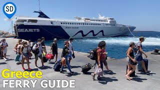 Greece Ferries  Tickets Routes Ports Boarding Seating amp Luggage [upl. by Winson]