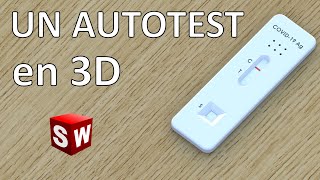 Solidworks  modéliser un autotest COVID avec rendu photoréaliste COMPLET [upl. by Thebazile]