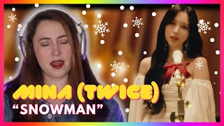 Mina Twice quotSnowmanquot  Mireia Estefano Reaction Video [upl. by Sekoorb]