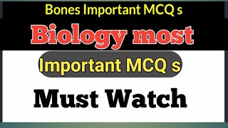 kmu cat test preparation biology most important mcqs from skeleton chapter [upl. by Columbus]