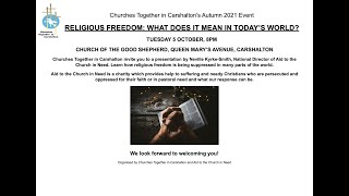 20211005  Churches Together in Carshalton  Religious Freedom Event [upl. by Nylasoj]