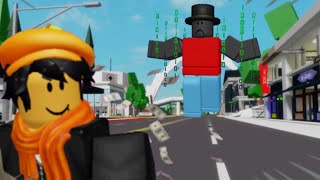 Robbing peoples houses in Brookhaven I met a HACKER  Roblox [upl. by Irafat49]