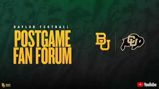 Baylor Football Fan Forum vs Colorado [upl. by Issac]