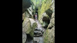 Wolfs Den at the Flume Gorge in New Hampshire [upl. by Adnaloj]