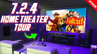 My ULTIMATE 724 Home Theater Tour 2024 4K DOLBY ATMOS  Krix  XGIMI  Valencia  Yamaha [upl. by Aneled]