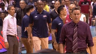 Coach Tim Cone refused to handshake  PBA Governors’ Cup 2017 [upl. by Noell]