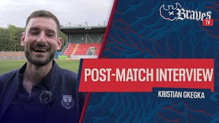 KRISTIAN GKEGKA PostMatch Interview  University of Stirling v Caledonian Braves [upl. by Mommy]