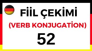 ALMANCA FİİL ÇEKİMİ VERB KONJUGATİON meldenalmancaöğreniyorum almancakonuşma almanca [upl. by Duff]