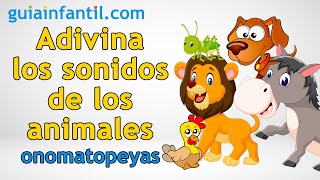 SONIDOS DE ANIMALES para niños Adivina el animal por su onomatopeya 🦗 Juegos infantiles [upl. by Nnyliak]