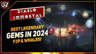 BEST Legendary GEMS in 2024  Diablo Immortal [upl. by Esinart]