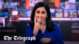 New clip emerges of BBC newsreader doing a rude countdown [upl. by Aralk863]