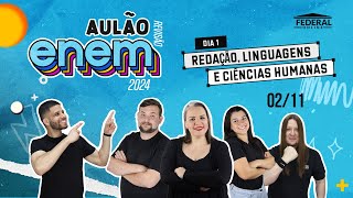 AULÃO DE REVISÃO  ENEM 2024 REDAÇÃO LINGUAGENS E CIÊNCIAS HUMANAS [upl. by Llertal709]