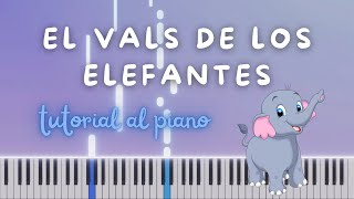 TUTORIAL AL PIANO El vals de los elefantes de Bastien [upl. by Iahs]