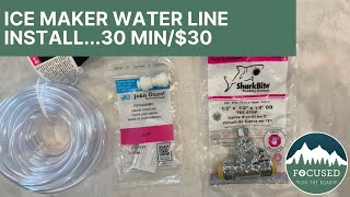 How to install water line on a refrigerator [upl. by Igiul]