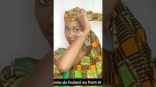 Comment attacher un foulard rapide sénégalaise moussor chapeau headwrap tendance turban tuto [upl. by Ahsemal]