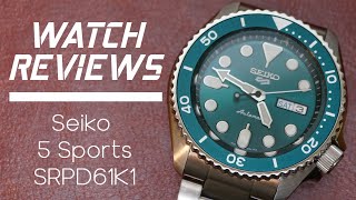 Watch Reviews Seiko 5 Sports 5KX SRPD61K1 [upl. by Rfinnej707]