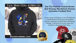 Hot The Peanuts Charlie Brown And Snoopy Woodstock Kansas Jayhawks Football Shirt [upl. by Lletnahs]