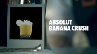 ABSOLUT BANANA CRUSH DRINK RECIPE  HOW TO MIX [upl. by Wera]