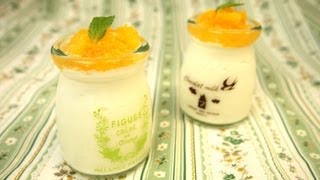 【スイーツレシピ】ミント風味のミルクプリン The milk pudding of mint flavor [upl. by Neik]