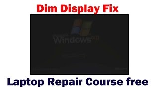 HP 15 Series Laptop Dim Display Fix [upl. by Wadesworth198]