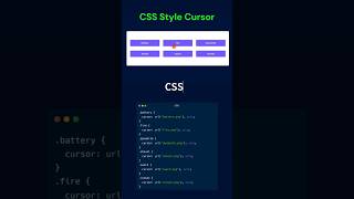 Cursor styles using CSS css html [upl. by Ativad]