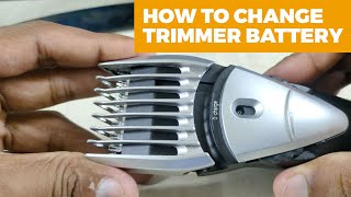 How to change trimmer battery  Panasonic ER206k [upl. by Arretal705]