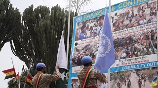 UN peacekeepers begin pullout from wartorn east DR Congo  AFP [upl. by Lebasi446]