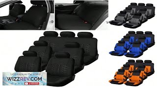 Full Set Premium Universal Fit Car Seat Covers Waterproof Durable EasyToClean Review [upl. by Eindys]