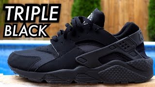 quotTriple Blackquot Air Huarache OnFeet [upl. by Aranaj]