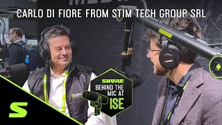 Carlo Di Fiore from STIM Tech Group Srl  Shure Behind the Mic at ISE [upl. by Alyk]