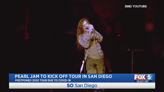 Pearl Jam To Kick Off Tour In San Diego [upl. by Maxie910]