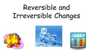 Reversible and irreversible changes  Examples of reversible and irreversible changes educational [upl. by Berliner305]