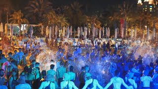 Aquaventure After Dark  Dubai Water Park Party  Atlantis The Palm [upl. by Rashida374]