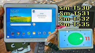 Custom room Android 11 Samsung tab 4 SMT530 SMT531 SMT532 SMT535 [upl. by Grim346]