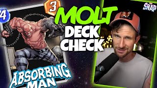 Trying Molts Absorbing Man Death Deck  Marvel Snap Deck Check [upl. by Rafaelia374]