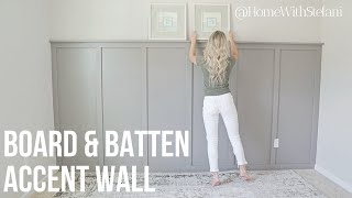 Board and Batten With Textured Walls  HomeWithStefani [upl. by Snider510]