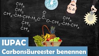 Einfach erklärt Die Benennung von Carbonsäureestern  Estern nach IUPAC 4k 60Fps [upl. by Alenson148]