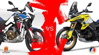 Essai Honda Africa Twin Adventure vs Suzuki VStrom DE 2023  Part 2 [upl. by Alexandrina543]