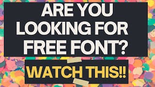 HOW TO UPLOAD FREE FONTS  CRICUT  SAWGRASS AND MORE [upl. by Alla72]